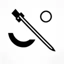 minimalist miner tools tattoo design idea