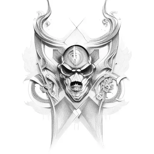 pastor aleman tattoo design idea