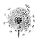 Dandelion tattoo design idea