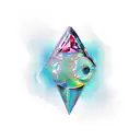 birthstone Aquamarine tattoo design idea