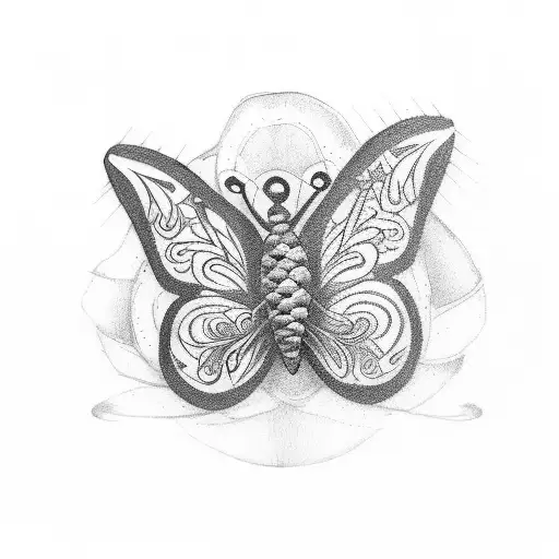 Butterfly toxic relationship  tattoo design idea