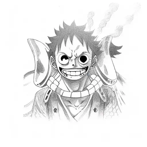 one piece anime tattoo design idea