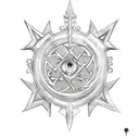 black clover sword  tattoo design idea