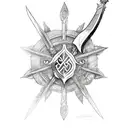 black clover sword  tattoo design idea