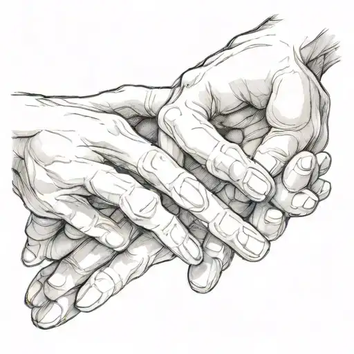Michelangelo hands reaching tattoo design idea