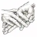 Michelangelo hands reaching tattoo design idea