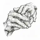 Michelangelo hands reaching tattoo design idea