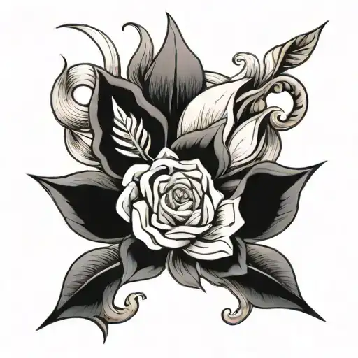 Coal turning inti diamond tattoo design idea