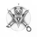 Buffy the vampire slayer half sleeve with claddagh ring tattoo design idea