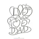 love dad memorial tattoo design idea