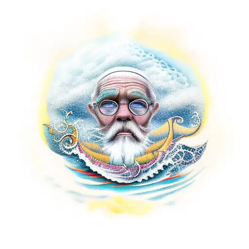 old man and the sea tattoo design idea