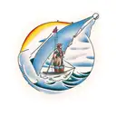 old man and the sea tattoo design idea