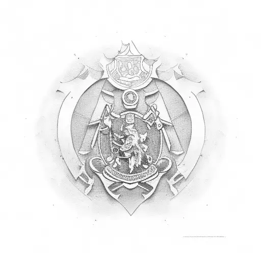 escudo de san martin de mendoza, leon, 1927 tattoo design idea