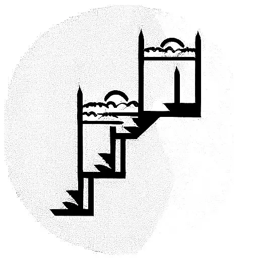 stairway to heaven tattoo design idea