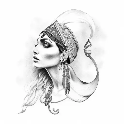 realistic beautiful gypsy tattoo tattoo design idea