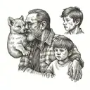 LEON , SON AND DAD memories tattoo design idea