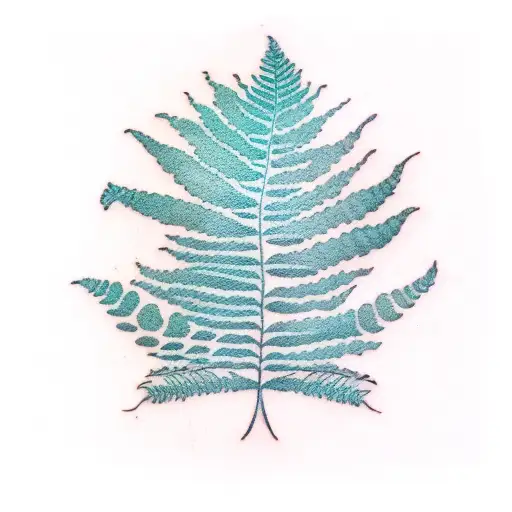 Fern Tree tattoo design idea