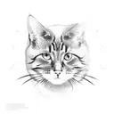 cat  silhouette, nature,  loneliness, andromeda, galxy, forest, autonomy, reflection tattoo design idea