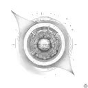 armillary sphere tattoo design idea