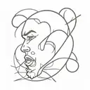  chris brown initial  tattoo design idea