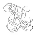 minimalist chris brown initial tattoo design idea