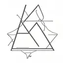 minimalist chris brown initial tattoo design idea