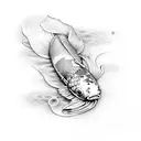 koi fish  tattoo design idea