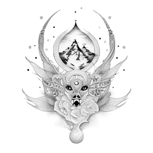 Makima tattoo design idea