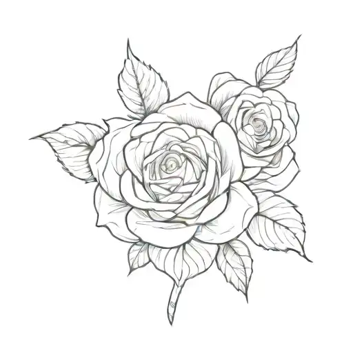 rose wi maddy as the name wi hearts  tattoo design idea