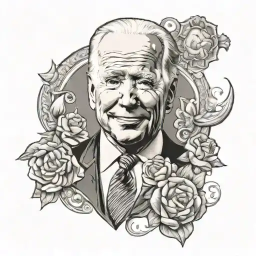 Joe Biden diaper tattoo design idea