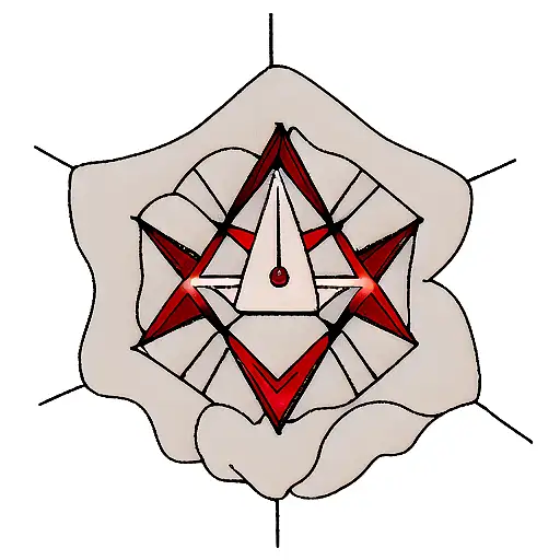 triangle with fire element symbol on one summit, wind element symbol on the second and water element symbol on the last tattoo design idea