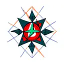 triangle with fire element symbol on one summit, wind element symbol on the second and water element symbol on the last tattoo design idea