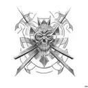 lorraine cross tatoo  tattoo design idea