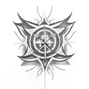 lorraine cross tatoo  tattoo design idea