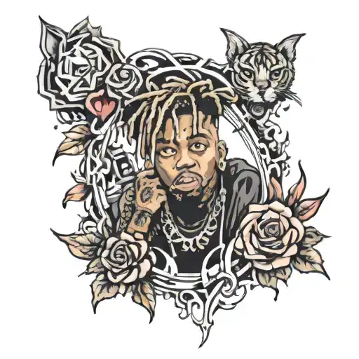 Juice wrld 999 tattoo design idea