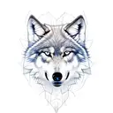 I want a tattoo of a wolf's head in a realistic style. The wolf should have sharp teeth and piercing eyes. The tattoo sh tattoo design idea