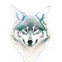 I want a tattoo of a wolf's head in a realistic style. The wolf should have sharp teeth and piercing eyes. The tattoo sh tattoo design idea