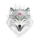 the wolf from the witcher tattoo design idea