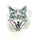 the wolf from the witcher tattoo design idea
