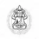 Buddha tattoo design idea