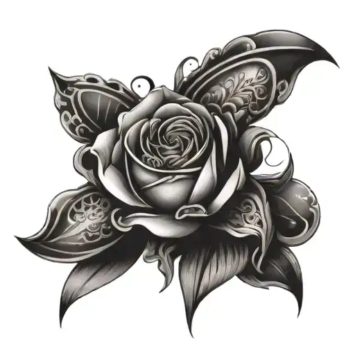Create a tattoo that combines the concept of love and numerology in a visually striking way tattoo design idea