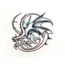 welsh dragon tattoo design idea