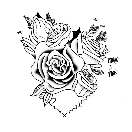 save the drama for you mama tattoo design idea