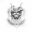 Divine wisdom symbol merging with an eternal soulmate tattoo design idea