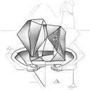 hourglass with man inside trying to escape but he's trapped tattoo design idea