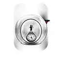 hourglass with man inside trying to escape but he's trapped tattoo design idea