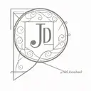 logo With initials J R D  tattoo design idea
