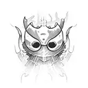 Hollow knight Ghost  tattoo design idea