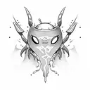 Hollow knight Ghost  tattoo design idea