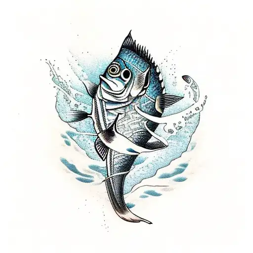sea fisch  tattoo design idea